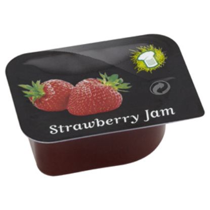 Picture of White Hat Jam Strawberry Portions 20g x96